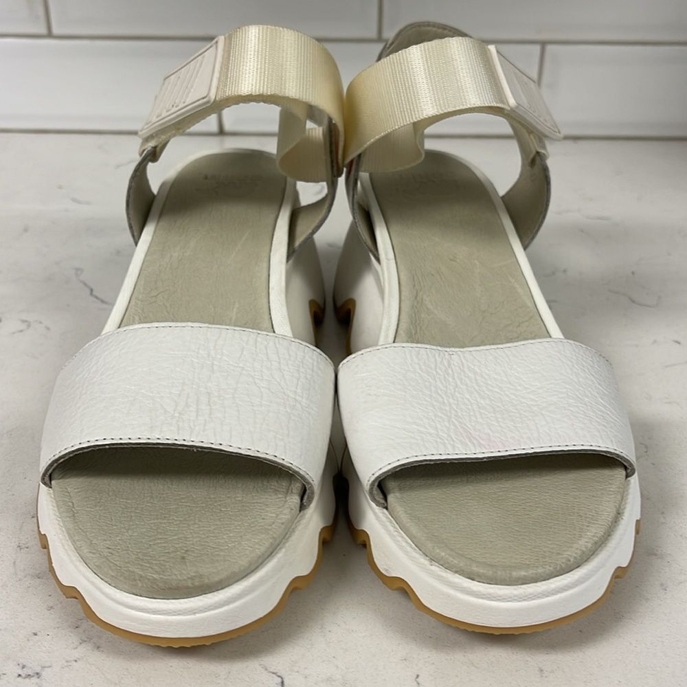 SOREL KINETIC™ WOMEN'S WEDGE SANDAL Size 10 Sea Salt - Picture 4 of 16